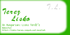 terez lisko business card